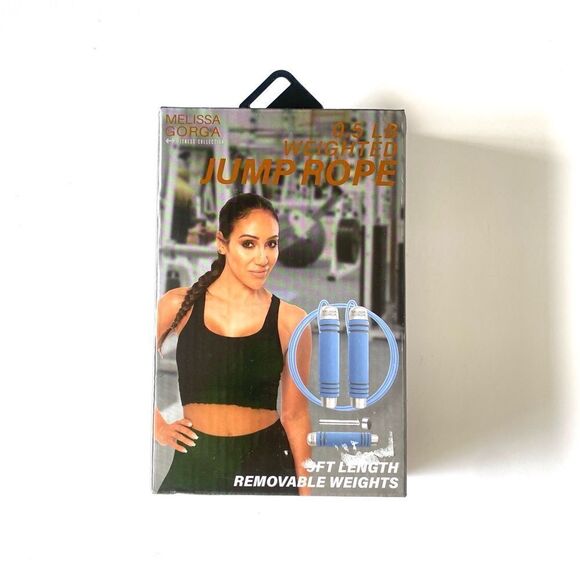 Melissa Gorga 0.5 lb Weighted Jump Rope
Blue Color - Picture 1 of 2